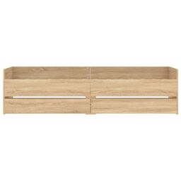 Berkfield Home Bed Frame with Drawers without Mattress Sonoma Oak 90x200 cm in Brown - thumbnail 6