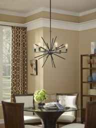 Loops 6 Bulb Chandelier Hanging Pendant LIght Western Bronze LED E27 60W Bulb - thumbnail 3