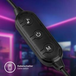 BRILONER RGB Gaming Floor Lamp Music Sync USB-C Ambience Standing Tube Light in Black - thumbnail 4