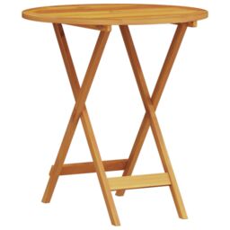 Berkfield Home 3-Piece Folding Bistro Set Made of Solid Acacia Wood in Brown - thumbnail 6