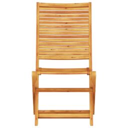Berkfield Home 3-Piece Folding Bistro Set Made of Solid Acacia Wood in Brown - thumbnail 9