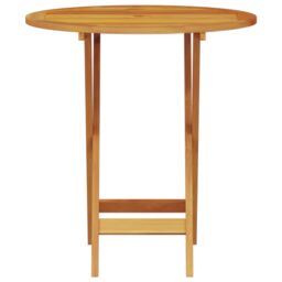 Berkfield Home 3-Piece Folding Bistro Set Made of Solid Acacia Wood in Brown - thumbnail 8
