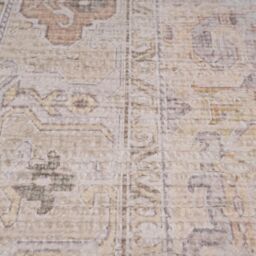 Kukoon Pale Beige Boho Vintage Style Distressed Living Room Bedroom Area Rug in Fawn - Size: 190 cm x 280 cm - thumbnail 6