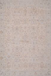 Kukoon Pale Beige Boho Vintage Style Distressed Living Room Bedroom Area Rug in Fawn - Size: 190 cm x 280 cm - thumbnail 1