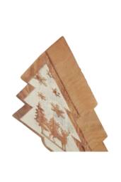 KDMD Rustic Wooden Snow Scene Tree Decoration for Winter Decor in Brown - thumbnail 3