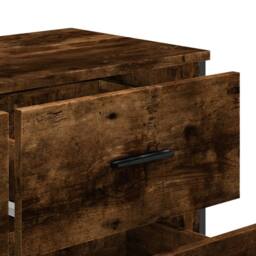 Berkfield Home Chest of Drawers Smoked Oak 91x35.5x74.5 cm Engineered wood in Brown - thumbnail 8