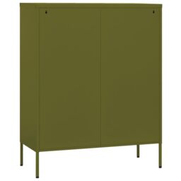 Berkfield Home Storage Cabinet Olive Green 80x35x101.5 cm Steel - thumbnail 5