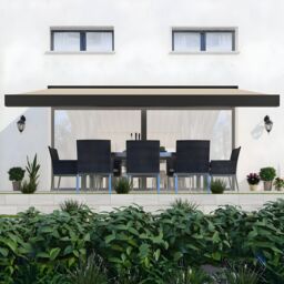 Primrose Awnings Deluxe Full Cassette Electric Awning Wireless Remote 2.5m With Lights in Off-White - thumbnail 6