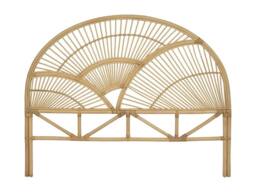 Vente-unique Headboard 160 Cm - Rattan - Natural - EFELA in Light Oak - Size: Double - thumbnail 2