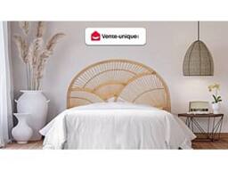 Vente-unique Headboard 160 Cm - Rattan - Natural - EFELA in Light Oak - Size: Double - thumbnail 4