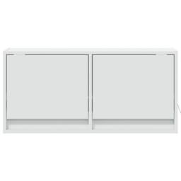 Berkfield Home TV Wall Cabinet with LED Lights White 80x31x35 cm - Size: 80 x 31 x 35 cm - thumbnail 6