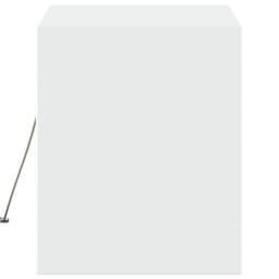 Berkfield Home TV Wall Cabinet with LED Lights White 80x31x35 cm - Size: 80 x 31 x 35 cm - thumbnail 7