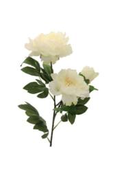 KDMD Three Peony Cream 82cm Artificial Flowers - thumbnail 5
