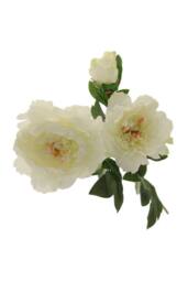 KDMD Three Peony Cream 82cm Artificial Flowers - thumbnail 3