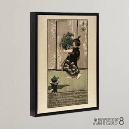 "Artery8 Helen Hyde Three Friends of Winter Tree List Framed Canvas Art Print - Size: W12"" x H16""" - thumbnail 2