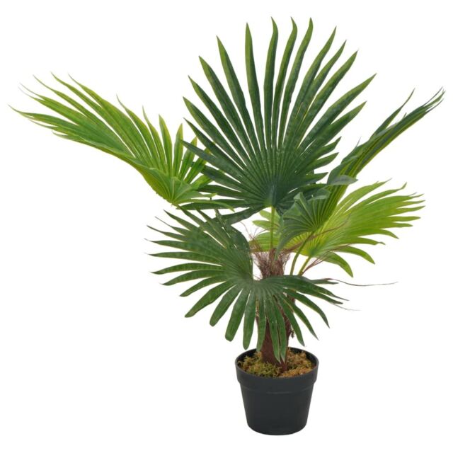 Berkfield Home Artificial Plant Palm with Pot Green 70 cm - image 1