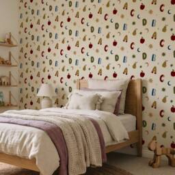 Arthouse Alphafruit Cream, Yellow & Olive Wallpaper - thumbnail 3