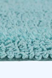 Homescapes Luxury Bath Mat Reversible 100% Cotton 1600GSM, 50 x 80cm, Extra Soft in Aqua - Size: 50 x 80 cm - thumbnail 4
