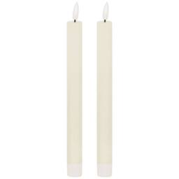 Hill Interiors Luxe Collection Natural Glow Electric Candle Pack of 2 in Ivory - thumbnail 1