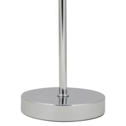 First Choice Lighting Set of 2 Chrome Stick Table Lamps with Green Crushed Velvet Shades in Silver - thumbnail 3