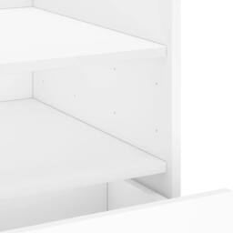 Berkfield Home Bedside Cabinet White 45x50x50 cm Engineered Wood - Size: 45 x 50 x 50 cm - thumbnail 9