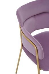 Orsina Tamzin Velvet Dining Chair in Pink - thumbnail 5