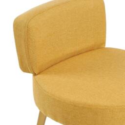 Kelvenix Dressing Table Stool Soft Pouffe yellow - Size: 0.6m2 - thumbnail 3