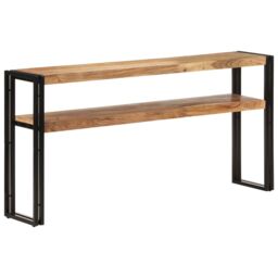 Berkfield Home Console Table 150x30x75 cm Solid Acacia Wood in Brown - Size: 150 x 30 x 75 cm - thumbnail 1