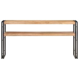 Berkfield Home Console Table 150x30x75 cm Solid Acacia Wood in Brown - Size: 150 x 30 x 75 cm - thumbnail 2