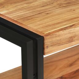 Berkfield Home Console Table 150x30x75 cm Solid Acacia Wood in Brown - Size: 150 x 30 x 75 cm - thumbnail 4
