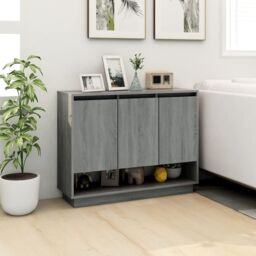 Berkfield Home Sideboard Grey Sonoma 97x31x75 cm Engineered Wood - Size: 97 x 31 x 75 cm - thumbnail 3