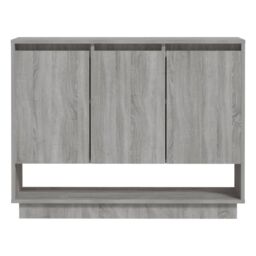 Berkfield Home Sideboard Grey Sonoma 97x31x75 cm Engineered Wood - Size: 97 x 31 x 75 cm - thumbnail 5