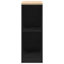 Berkfield Home Garage Storage Cabinet Black 30x51x85 cm Solid Wood Pine - Size: 30 x 51 x 85 cm - thumbnail 5