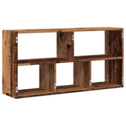Berkfield Home Wall Shelf Old Wood 100x25x50 cm Engineered Wood in Brown - Size: 100 x 25 x 50 cm - thumbnail 6