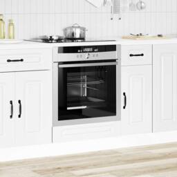 Berkfield Home Oven Cabinet Kalmar White Engineered Wood - thumbnail 3