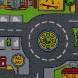 Kukoon Childrens Toy Car Roads Soft Play Mat 200cm x 200cm in Grey - Size: 200 cm x 200 cm - thumbnail 6