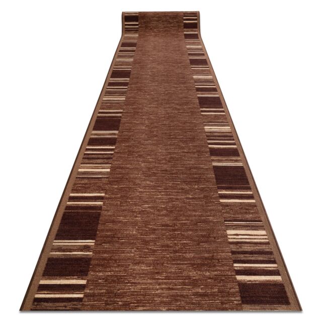 RugsX Anti-Slip Adagio Runner in Brown - Size: 110 cm x 380 cm - image 1