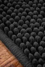 Bianca 'Aspen Bobble' Bath Runner in Black - thumbnail 2