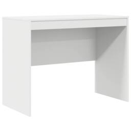 Berkfield Home Desk with Storage White Engineered Wood - thumbnail 4
