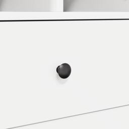 Berkfield Home Desk with Storage White Engineered Wood - thumbnail 9