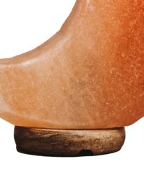 Orsina Crescent Moon Pink Natural Salt Lamp, Reduce Stress Moon Salt Lamp, Hassle-free Care Moon Salt Lamp in Orange - thumbnail 3