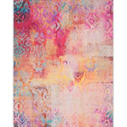 Wyld and Coco Multicolour Abstract Area Rug 140 x 200 cm Polyester Backed - Size: 140 cm x 200 cm - thumbnail 2