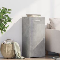 Berkfield Home Sideboard Concrete Grey 40x42.5x93 cm Engineered Wood - thumbnail 1