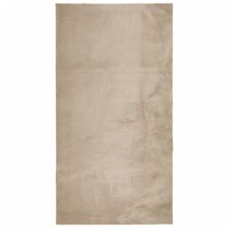 Berkfield Home Rug HUARTE Short Pile Soft & Washable Sand 60x110 cm in Brown - Size: Medium - thumbnail 2