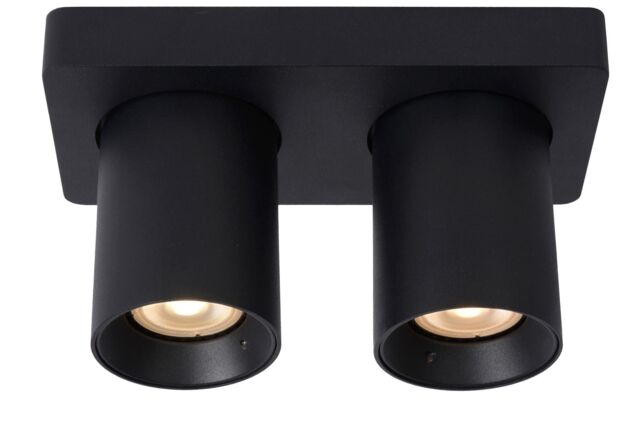 Lucide 'NIGEL' Dimmable Stylish Decorative Indoor LED Ceiling Spotlight GU10 in Black - image 1