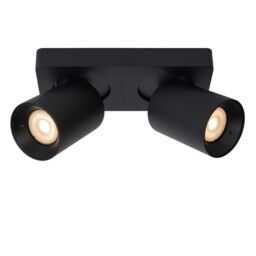 Lucide 'NIGEL' Dimmable Stylish Decorative Indoor LED Ceiling Spotlight GU10 in Black - thumbnail 4