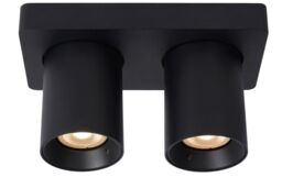 Lucide 'NIGEL' Dimmable Stylish Decorative Indoor LED Ceiling Spotlight GU10 in Black - thumbnail 1