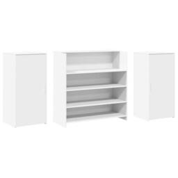 Berkfield Home Reception Desk White 200x50x103.5 cm Engineered Wood - thumbnail 7