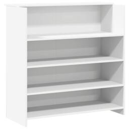 Berkfield Home Reception Desk White 200x50x103.5 cm Engineered Wood - thumbnail 8