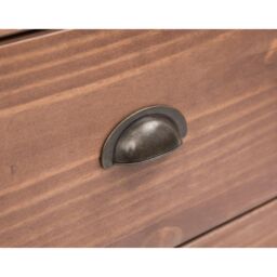 Cabinet Bits Tirolo 4 Drawer Chest of Drawers Brass Cup Handle in Brown - thumbnail 6